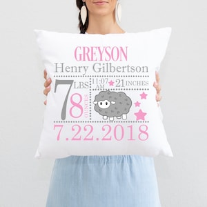 Plantilla de sublimación de almohada de anuncio de nacimiento de cordero, Diseño de sublimación, Almohada de anuncio de nacimiento png/Imágenes prediseñadas/sublimación/png/descargar