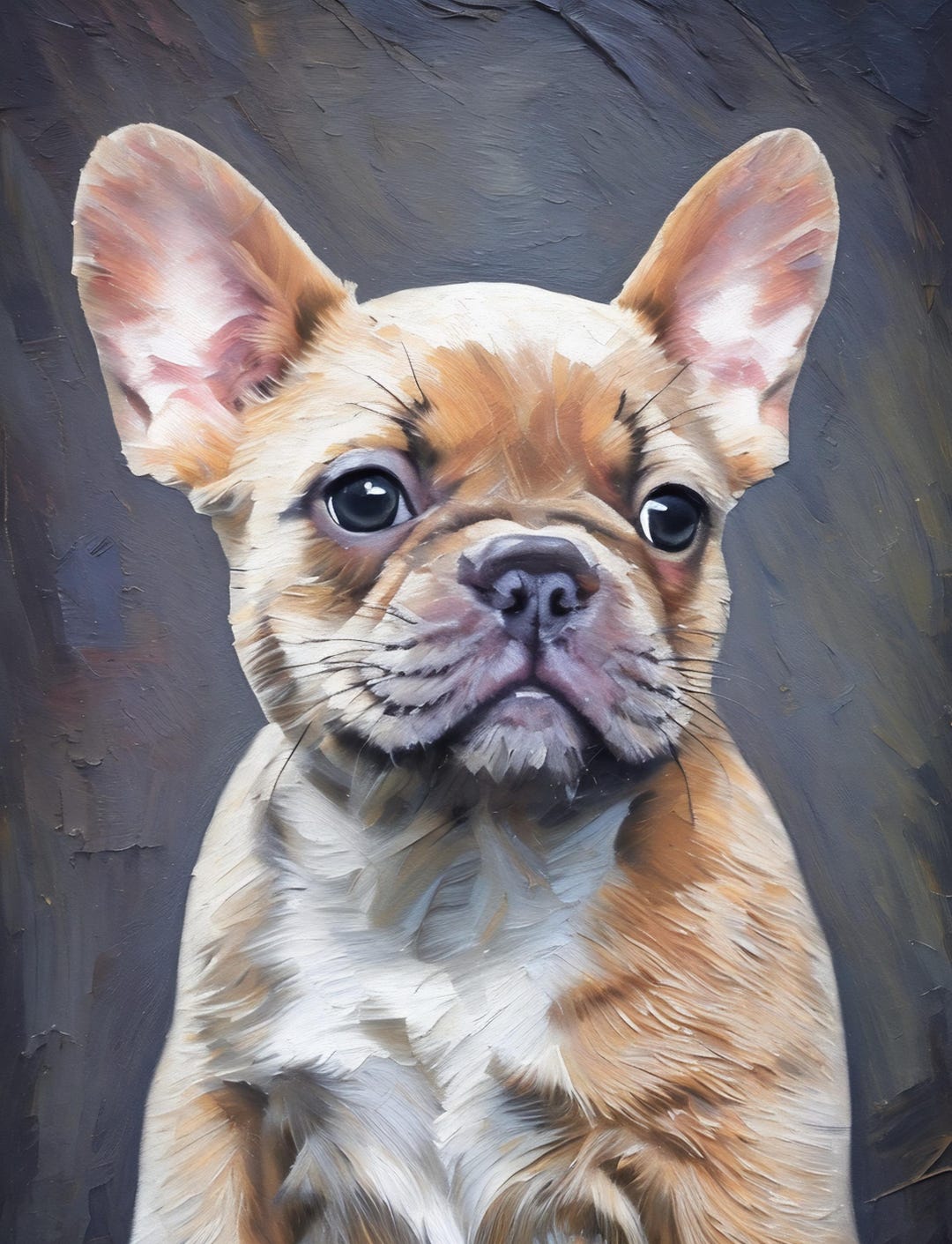 French Bulldog Gifts, French Bulldog Gift, Pet Oil Painting, Painting