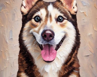 Custom Portrait Painting From Your Photo, Custom oil painting digital, Custom Dog Pet Portrait, Personalized Print on Canvas Ready to Hang