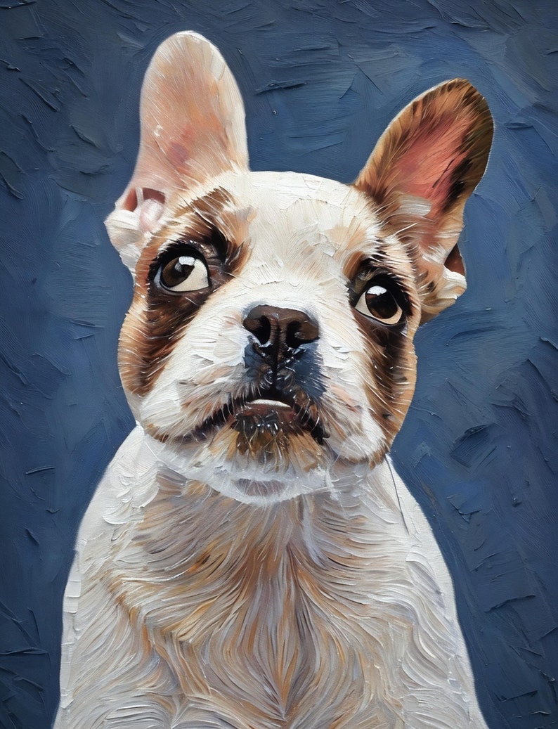 Pet Portrait From Photo Pet Oil Painting Custom Dog Painting Dog