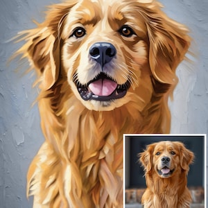 Custom pet painting oil & watercolor mix digital, custom dog painting digital, pet portrait, custom pet portrait, custom portrait