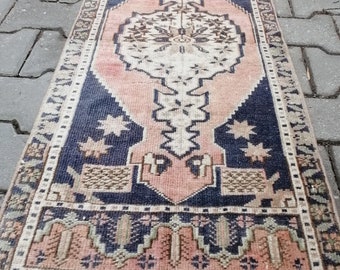 Handmade Small Carpet Home Decor Small Rug Turkish Small Rug,Oushak Small Rug Red Bohemian Rug 2,9 x 1,7 Vintage Small Rug