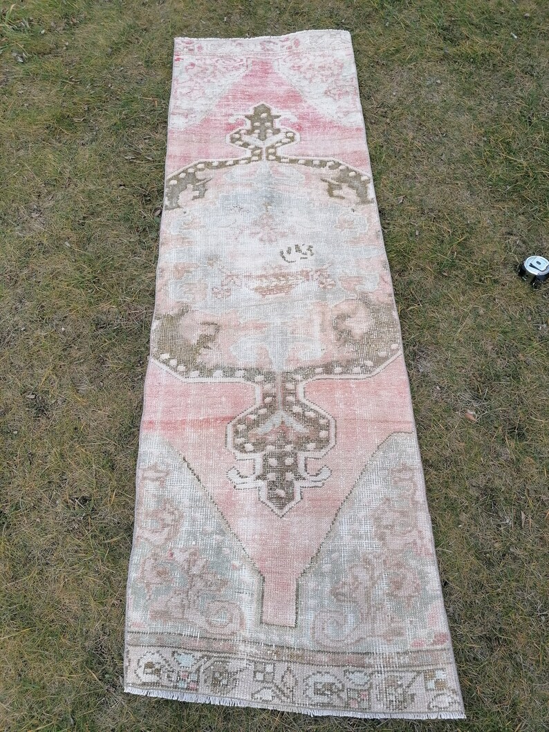 Oushak Turkish Runner Vintage Runner Vintage Anatolian Rug,7x2/'2 Vintage Turkish Rug Runner Rug,Kitchen Rug