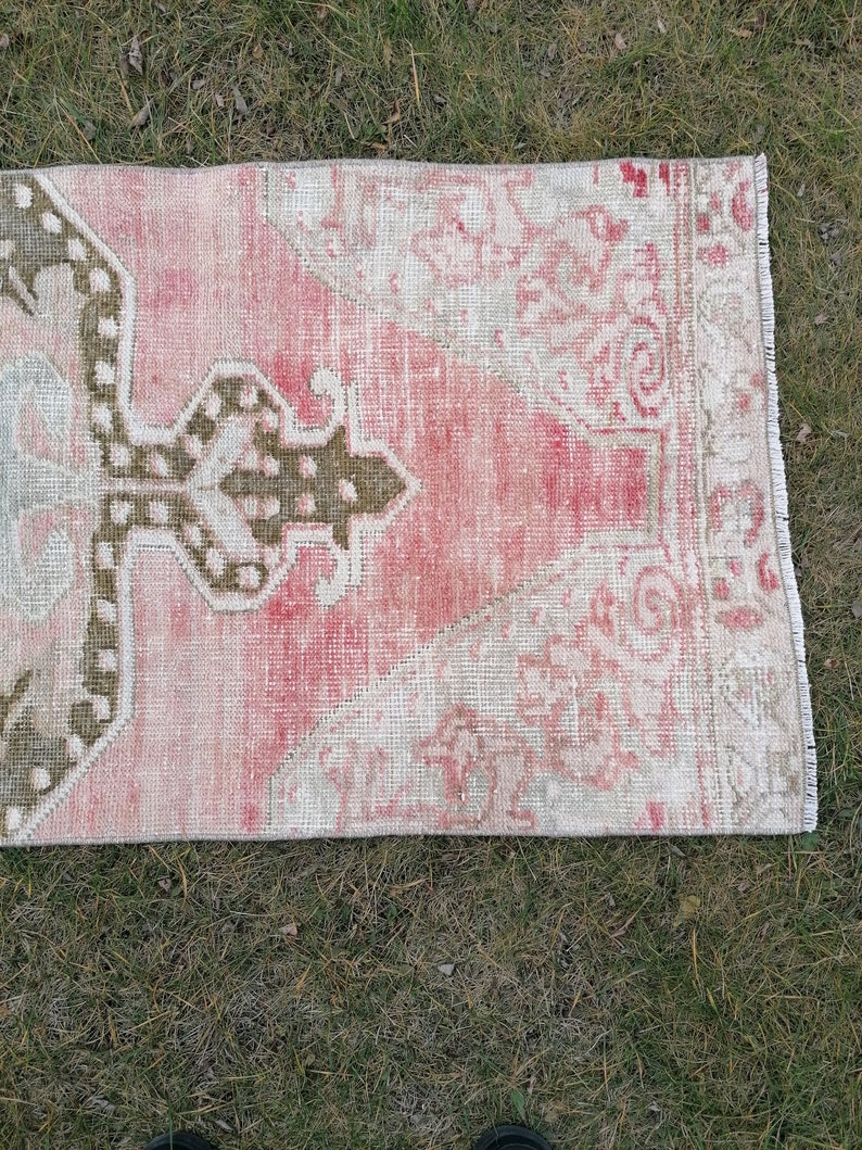 Oushak Turkish Runner Vintage Runner Vintage Anatolian Rug,7x2/'2 Vintage Turkish Rug Runner Rug,Kitchen Rug