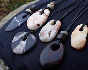 Custom made STONE PENDANT / Amulet / Talisman - Bespoke sizes - Choose your style! Send me your STONES!