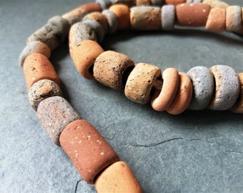 Antique Earthenware & Reclaimed Bronze Necklace, Chun Quoit, W. Cornwall