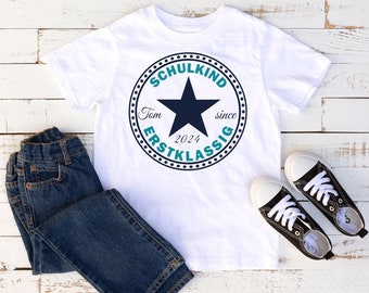 T-shirt for starting school, school child with name / starting school shirt / first day of school / T-shirt first day of school