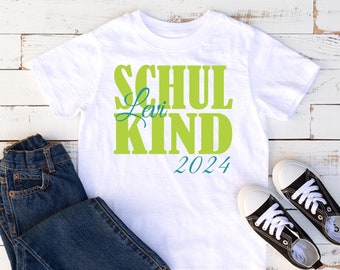 T-Shirt zur Einschulung  Schulkind mit Namen  / Einschulungsshirt / Erster Schultag / T-Shirt Erster Schultag