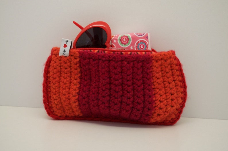Crochet Pouch Cosmetic Pouch image 1
