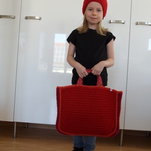 Häkeltasche Shopper Einkaufstasche Bild 1