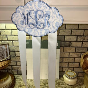 Custom Embroidered Bow Holder