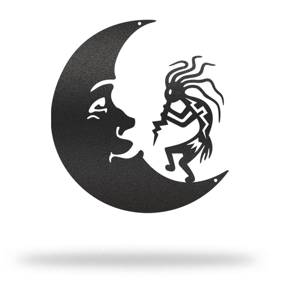 Kokopelli Moon Metal Wall Art Native American Wall Hangings Etsy