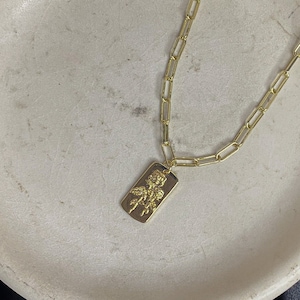 FREE 1-2 DAY SHIPPING/ 14k Gold Plated/ Gold Rose Pendant Necklace/ Gold Necklace/ Rose Charm/ Rose Necklace/ Dainty Jewelry/ Gold Jewelry