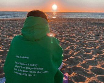 Green Hoodie - Etsy