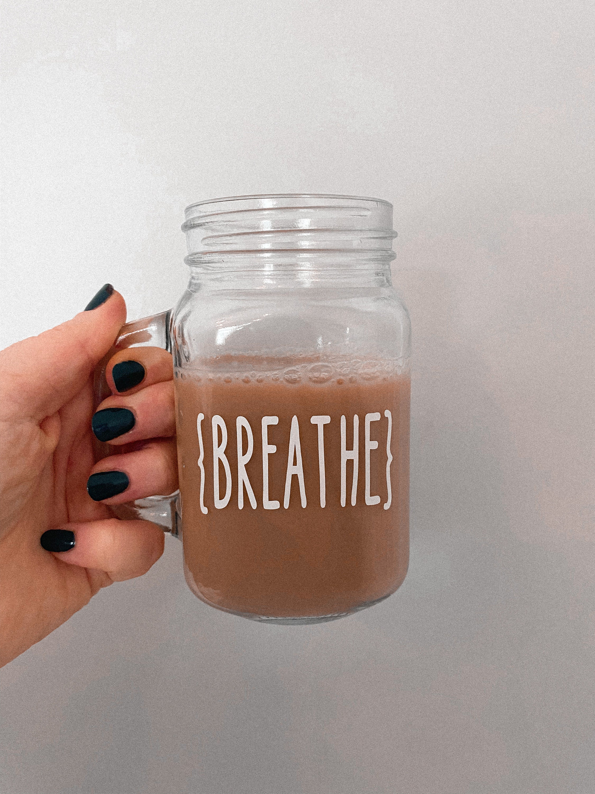 Coffee Mug Mason Jar Iced Coffee Mug Iced Coffee Glass Etsy