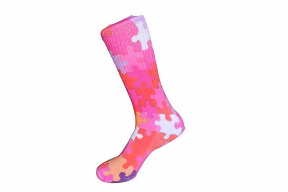 Personalized Autism Awareness 2 Dress Socks For Women Men