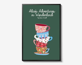 Alice's Adventures In Wonderland Book Movie Poster Print