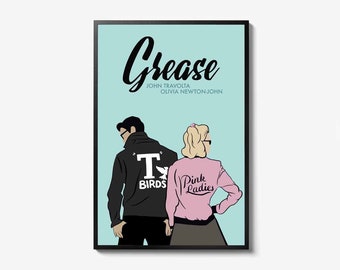 Grease Movie Poster Print