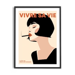 Impresión del cartel de la película Vivre Sa Vie