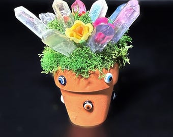 Mini Crystal Bouquet Pot
