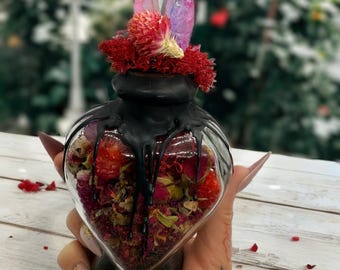 Essence of Power: Love, Protection, and Resilience Spell Jar