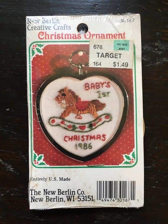 1986 baby's first christmas ornament
