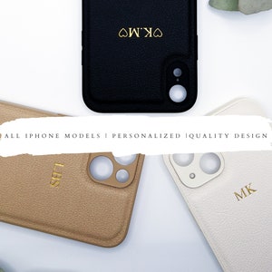 Coque de portable personnalisée végétalienne, cuir PU gaufré personnalisé, coque pour iPhone 16, coque pour iPhone 15, iPhone 14, iPhone 13 12 11 Xs 7 8