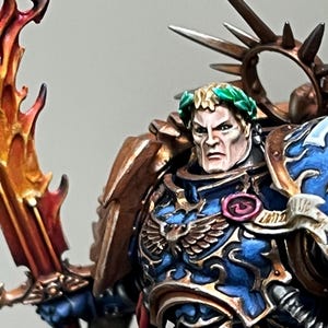 Roboute Guilliman, primarch of the Ultramarines, painted - Warhammer40k
