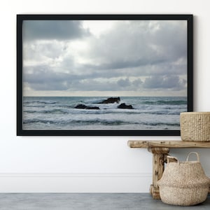 Cornwall Print, Seaside Prints, Seascape Prints, Seaside Picture, Cornwall, Cornwall Poster, Lusty Glaze Beach, Newquay