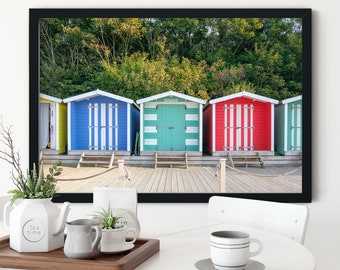 Beach Huts, Little Beach Hut, Seaside Print, Isle of Wight, Seascape Prints, Seaside Picture, Coastal Artwork