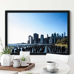 Manhattan Skyline Photo Wall Art NYC Decor