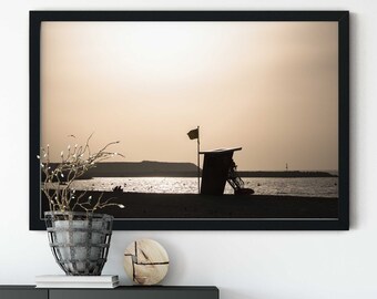 Kite Beach Dubai, Seaside Photograph, Sunset Beach Photo, Tropical Decor, Seascape, Beach Landscape photography, UAE Photograph