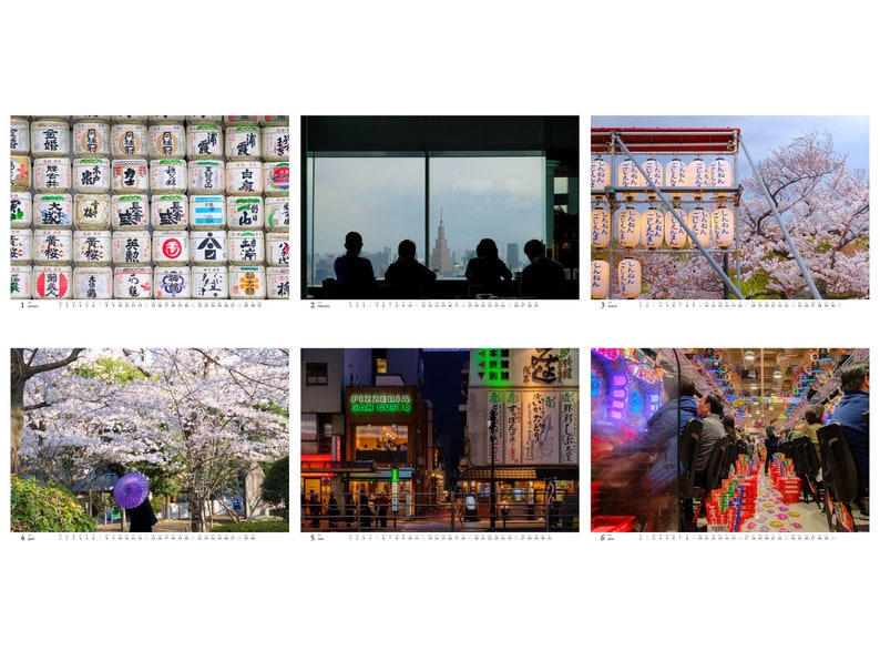 Tokyo 2024 Calendar A3 Wall Calendar A4 Calendar Japan Photography