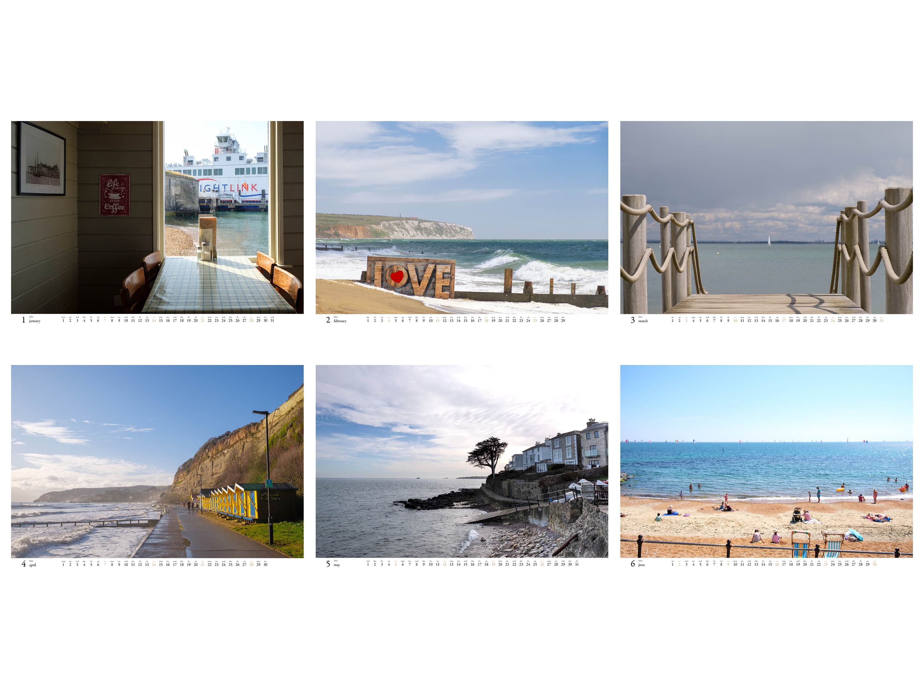 Isle of Wight 2024 Calendar A3 Wall Calendar A4 Calendar Isle of Wight