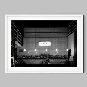 Black White Bar Print Unframed Wall Art Man Cave Decor Home Bar Decor Housewarming Gift Minimalist Kitchen Wall Art Restaurant Modern Style