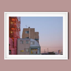 Tokyo Wall Art Japanese Urban Print Modern Japanese Decor Urban Photography Sunset Cityscape Art Asian Home Decor Architecture Print Room