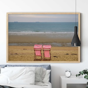 Seaside Prints, Isle of Wight, Seascape Prints, Seaside Picture, Coastal Artwork, Sandown Beach, Seaside Prints, Rustic Coastal Wall Decor