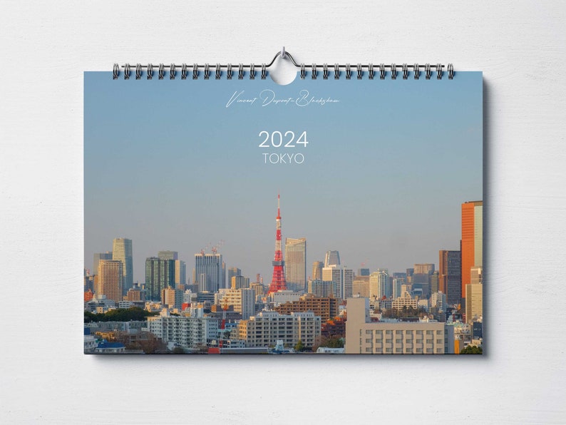 Tokyo 2024 Calendar A3 Wall Calendar A4 Calendar Japan Photography