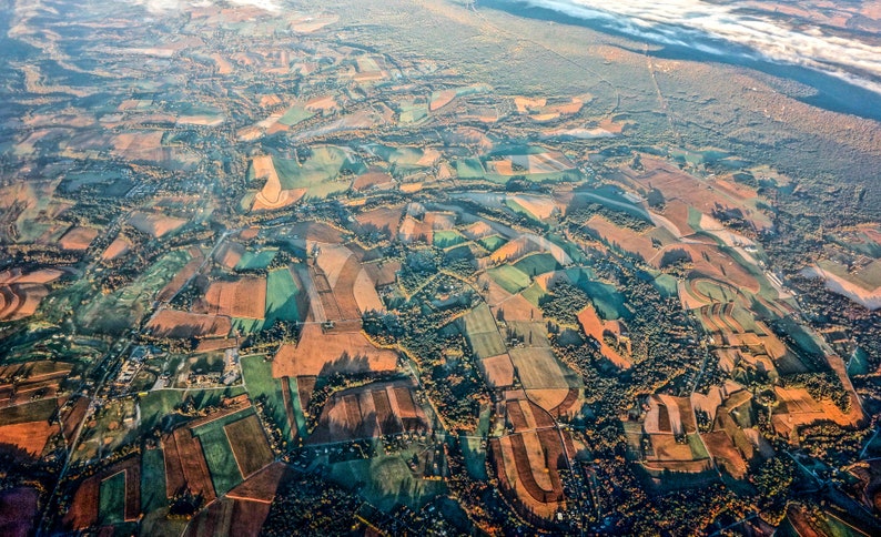 Photographie Aérienne, Vu du ciel, Paysage aérien, Decoration murale Vue aerienne image 2