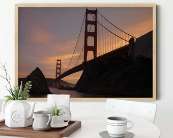 Golden Gate Bridge Wall Art Print, San Francisco Photography, California Decor, Fine Art Photo