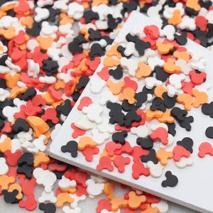 Mouse Ear Polymer Clay Sprinkles, Kawaii Mouse Ear Shape Clay Slices, Embellishment Fake Sprinkles, Shaker Mix, Decoden Funfetti #214