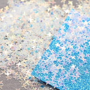 4 Point Star Iridescent Glitter, Resin Embellishment, Shaker Mix, Kawaii Decoden Glitter, Tumbler Glitter, Sparkle Star Glitter #158