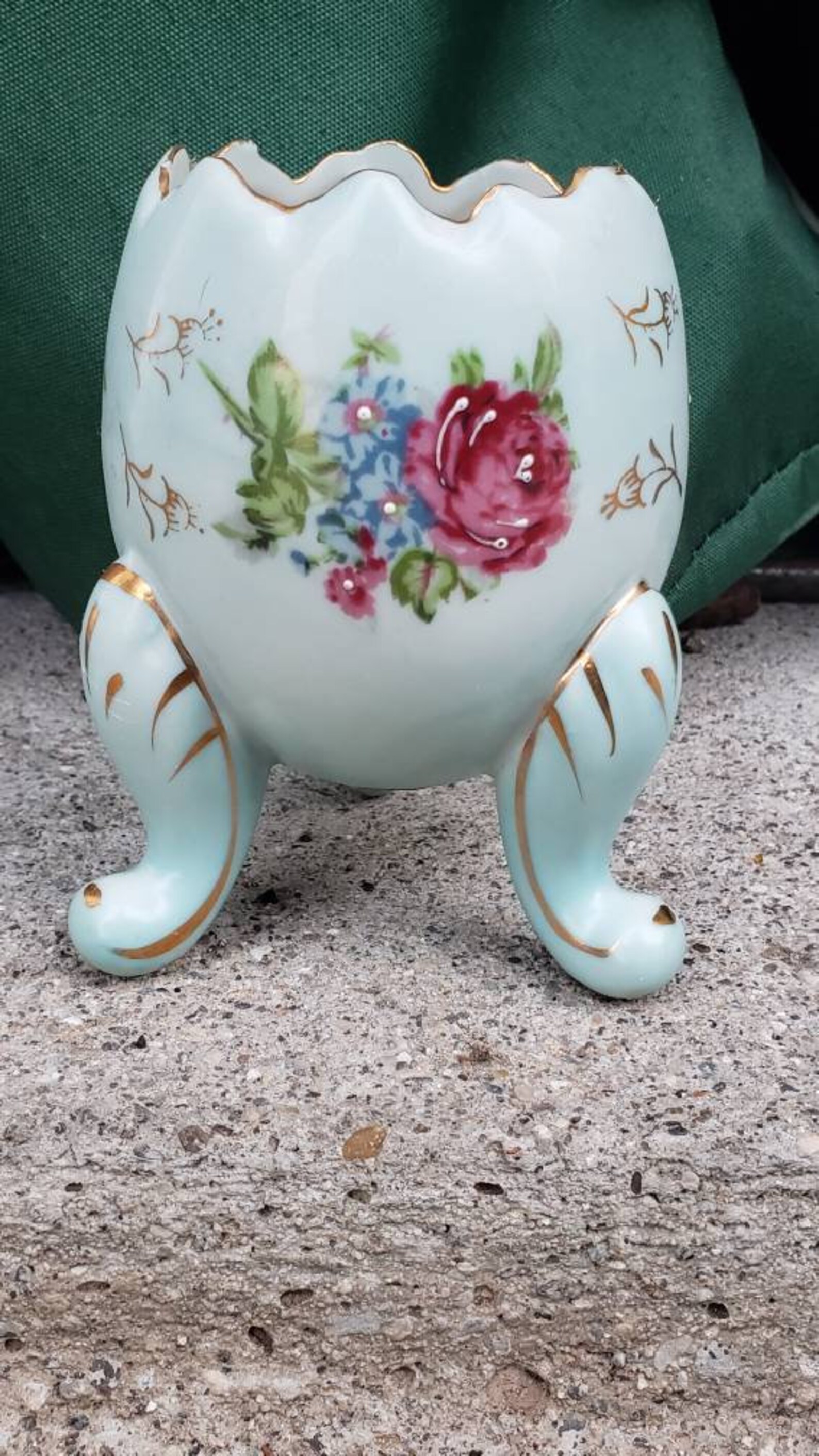 Napcoware Japan Broken Egg Vase Etsy