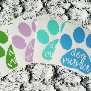 Dog Mama Vinyl Car Decal