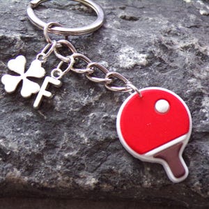 Keychain table tennis table tennis bat personalizable club hobby