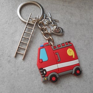Schlüsselanhänger, Maske, Freiwillige Feuerwehr, Feuerwehr, verschiedene Design,  Leiter , Personalisierbar