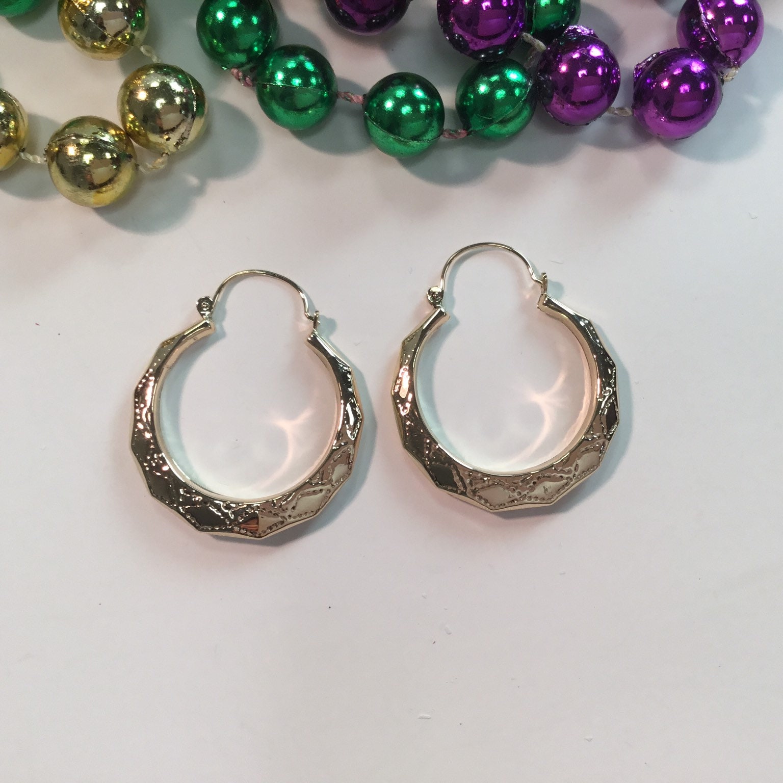 New Orleans Creole Hoop Earrings Etsy