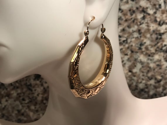 Creoles Gold-plated Leaves