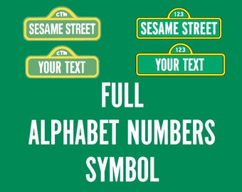Download Sesame street sign | Etsy
