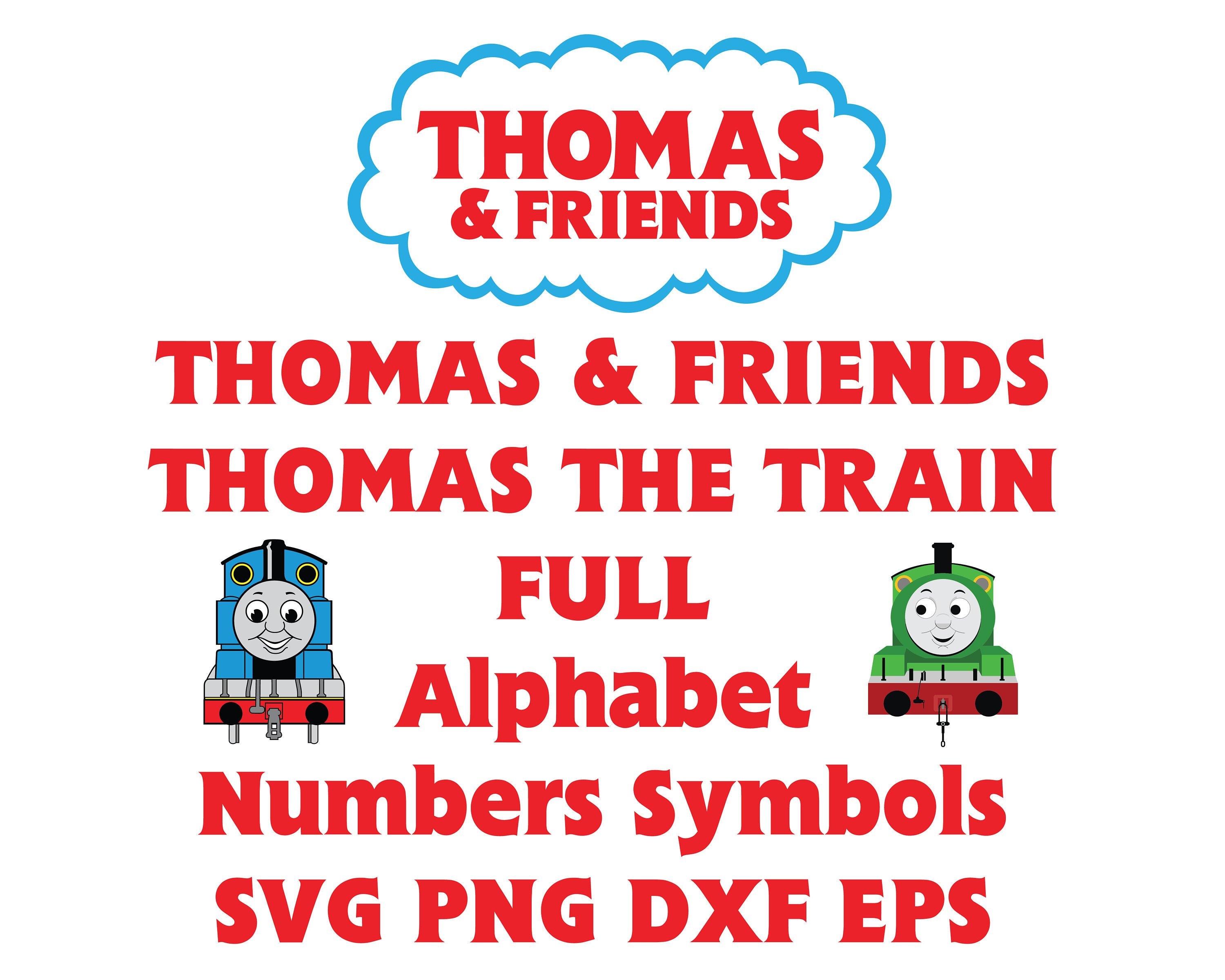 Download Thomas and friends Font SVG Thomas the train Alphabet ...